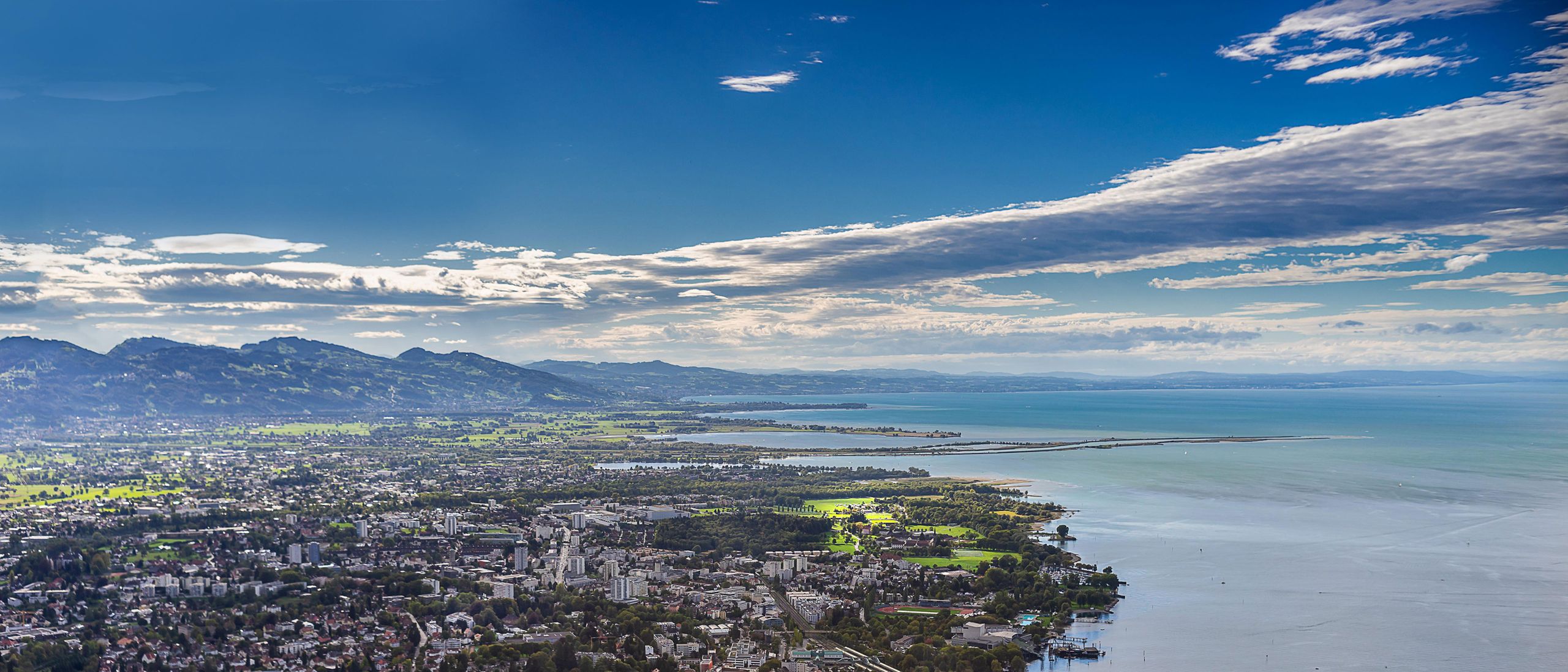 Aufnahme Rheintal und Bodensee