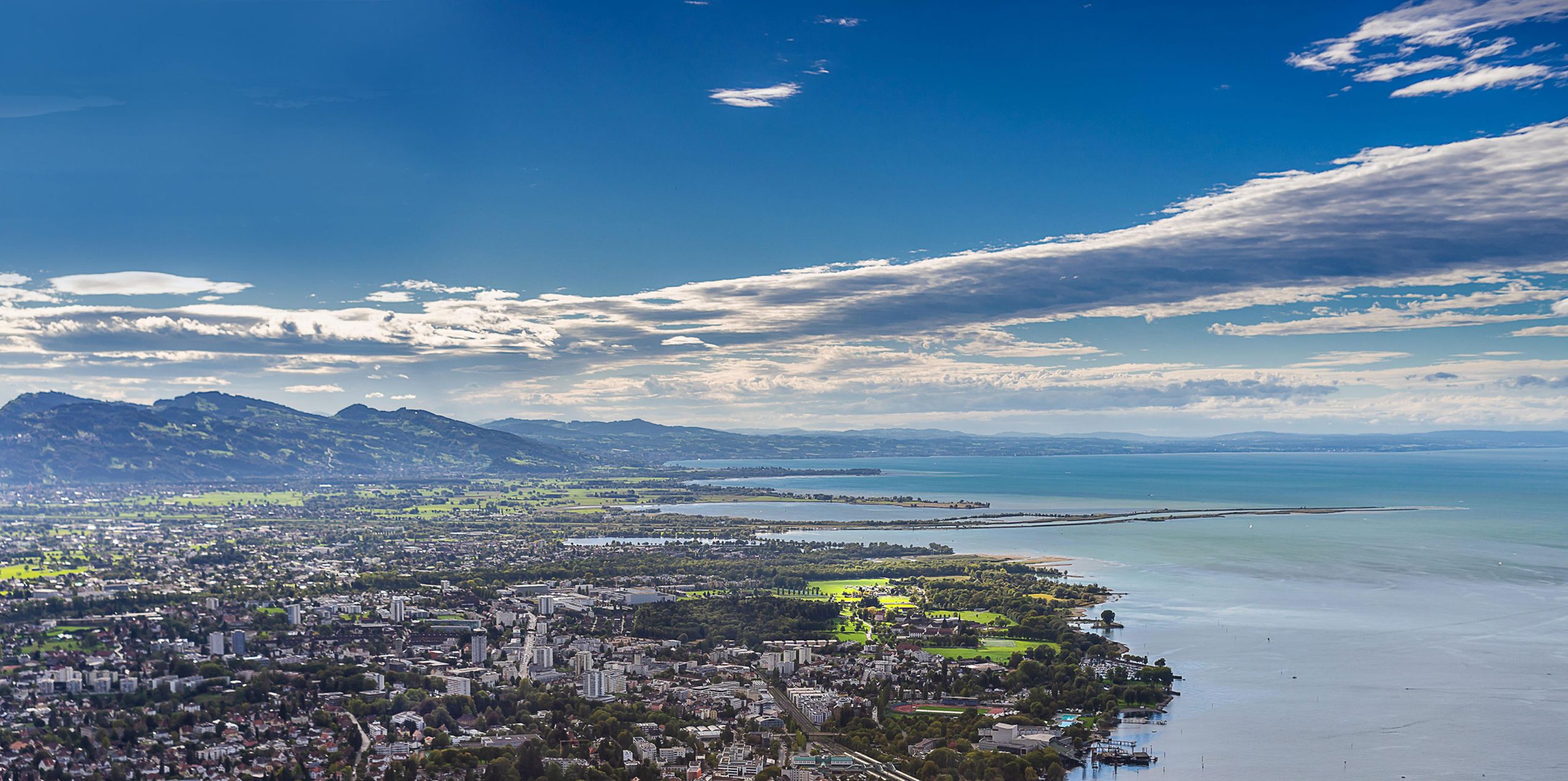 Aufnahme Rheintal und Bodensee