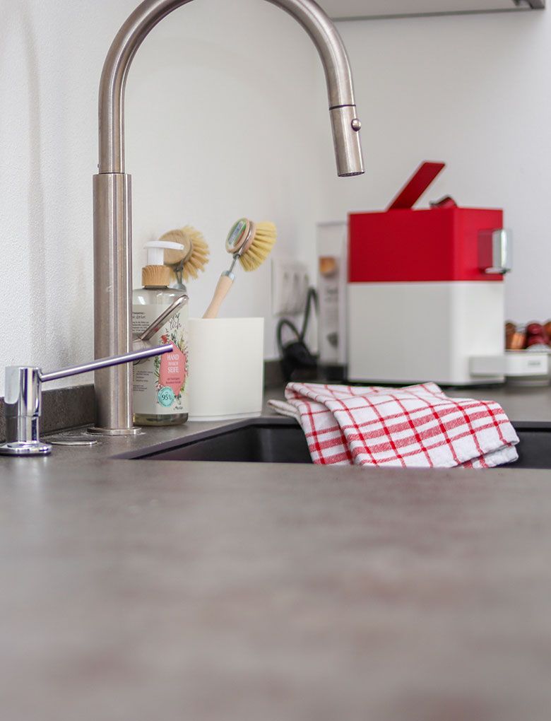 Küchenaufnahme Waschbecken